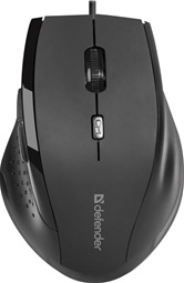 Мышь проводная  Defender Accura MM-362 черный, 6кн, 800-1600 dpi  52362