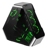 Корпус JONSBO TR03-G Silver, TG, mini-ITX, mATX, ATX, серебристый