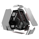 Корпус JONSBO TR03-G Silver, TG, mini-ITX, mATX, ATX, серебристый