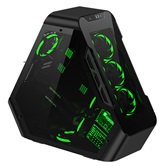 Корпус JONSBO TR03-G Black, TG, mini-ITX, mATX, ATX, черный