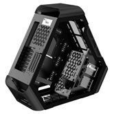 Корпус JONSBO TR03-G Black, TG, mini-ITX, mATX, ATX, черный