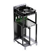 Корпус JONSBO N1 Gray, 1x140mm Fan, mini-ITX, SFX, серый