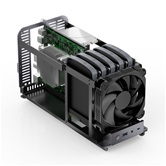 Корпус JONSBO N1 Gray, 1x140mm Fan, mini-ITX, SFX, серый