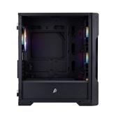 Корпус 1STPLAYER TRILOBITE T3 Black / mATX / 4x 120mm FRGB fans / T3-BK-4F1