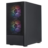 Корпус 1STPLAYER FIREBASE X4-M Black / mATX / 1x120mm & 2x140mm FRGB fans / X4-M-BK-2F1P-1F1