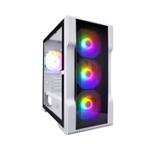 Корпус 1STPLAYER TRILOBITE T3-G White / mATX / 4x 120mm FRGB fans / T3-G-WH-4F1-W