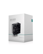 Кулер DEEPCOOL AK400 LGA1700/1200/115X/AM5/AM4 (18шт/кор, TDP 220W, PWM, Fan 120mm, 4 тепл. трубки, черный) RET