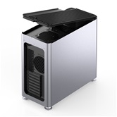 Корпус JONSBO Jonsplus i400-A Silver, mini-ITX, mATX, ATX, серебристый