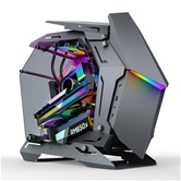 Корпус JONSBO MOD-3 Mini Gray, TG, mini-ITX, mATX, серебристый