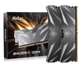 Модуль памяти DDR4 Netac Shadow II 16GB (8GBx2) 3200MHz CL16 1.35V / NTSWD4P32DP-16K / Black / with radiator