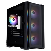 Корпус 1STPLAYER TRILOBITE T4 MESH FRGB Black / mATX / 4x120mm FRGB fans / T4-BK-4F1