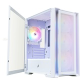 Корпус 1STPLAYER TRILOBITE T4 MESH FRGB White / mATX / 4x120mm FRGB fans / T4-WH-4F1-W