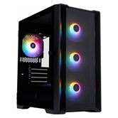 Корпус 1STPLAYER TRILOBITE T4-G GLASS FRGB Black / mATX / 4x120mm FRGB fans / T4-G-BK-4F1