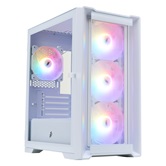 Корпус 1STPLAYER TRILOBITE T4-G GLASS FRGB White / mATX / 4x120mm FRGB fans / T4-G-WH-4F1-W