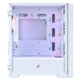 Корпус 1STPLAYER TRILOBITE T4-G GLASS FRGB White / mATX / 4x120mm FRGB fans / T4-G-WH-4F1-W