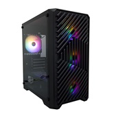 Корпус 1STPLAYER TRILOBITE T5 Black / mATX / 4x120mm FRGB fans / T5-BK-4F1