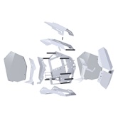 Корпус JONSBO MOD-3 Mini White, TG, mini-ITX, mATX, белый