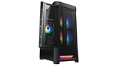 Корпус Cougar Airface RGB Black, 2х140mm + 1x120mm ARGB Fan, ARGB Fan Hub, без БП, черный, ATX / CGR-5ZD1B-AIR-RGB