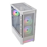 Корпус Cougar Airface RGB White, 2х140mm + 1x120mm ARGB Fan, ARGB Fan Hub, без БП, белый, ATX / CGR-5ZD1W-AIR-RGB