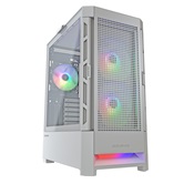 Корпус Cougar Airface RGB White, 2х140mm + 1x120mm ARGB Fan, ARGB Fan Hub, без БП, белый, ATX / CGR-5ZD1W-AIR-RGB