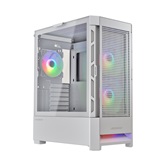 Корпус Cougar Airface RGB White, 2х140mm + 1x120mm ARGB Fan, ARGB Fan Hub, без БП, белый, ATX / CGR-5ZD1W-AIR-RGB