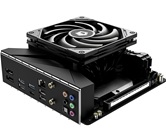 Кулер ID-COOLING IS-55 BLACK LGA1700/1200/115X/AM5/AM4 низкопрофильный высота 55mm (18шт/кор, TDP 125W, PWM, 5 тепл.трубок + медная база, FAN 120mm, черный) BOX