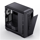 Корпус JONSBO D500 Black, TG, ARGB LED-strips, mini-ITX, mATX, ATX, E-ATX, черный