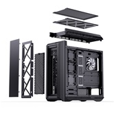 Корпус JONSBO D500 Black, TG, ARGB LED-strips, mini-ITX, mATX, ATX, E-ATX, черный
