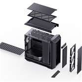 Корпус JONSBO D500 Black, TG, ARGB LED-strips, mini-ITX, mATX, ATX, E-ATX, черный