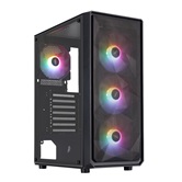 Корпус 1STPLAYER FD3 Black / ATX / 4x120mm FRGB fans / FD3-BK-4F1