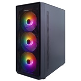 Корпус 1STPLAYER FD3 Black / ATX / 4x120mm FRGB fans / FD3-BK-4F1