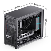 Корпус JONSBO D31 STD Black, TG, mini-ITX, mATX, черный