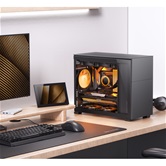 Корпус JONSBO D31 STD Black, TG, mini-ITX, mATX, черный
