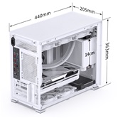 Корпус JONSBO D31 STD White, TG, mini-ITX, mATX, белый