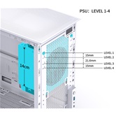 Корпус JONSBO D31 STD White, TG, mini-ITX, mATX, белый
