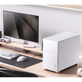 Корпус JONSBO D31 STD White, TG, mini-ITX, mATX, белый