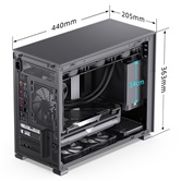 Корпус JONSBO D31 MESH Black, TG, mini-ITX, mATX, черный