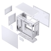 Корпус JONSBO D31 MESH White, TG, mini-ITX, mATX, белый