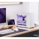 Корпус JONSBO D31 MESH White, TG, mini-ITX, mATX, белый