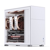 Корпус JONSBO D41 STD White, TG, mini-ITX, mATX, ATX, белый