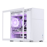Корпус JONSBO D41 STD White, TG, mini-ITX, mATX, ATX, белый