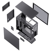 Корпус JONSBO D41 MESH Black, TG, mini-ITX, mATX, ATX, черный