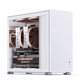 Корпус JONSBO D41 MESH White, TG, mini-ITX, mATX, ATX, белый