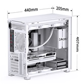 Корпус JONSBO D41 MESH White, TG, mini-ITX, mATX, ATX, белый