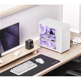 Корпус JONSBO D41 MESH White, TG, mini-ITX, mATX, ATX, белый