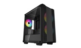Корпус Deepcool CC360 ARGB, TG, mini-ITX, mATX, черный