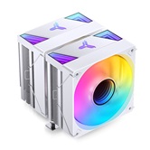 Кулер JONSBO CR-3000 ARGB White LGA20XX/1700/1200/115X/AM5/AM4 (12шт/кор, TDP 260W, PWM, 2 x 120mm ARGB Fan, 7 тепловых трубок, медная база, белый, 4-pin) Retail