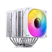 Кулер JONSBO CR-3000 ARGB White LGA20XX/1700/1200/115X/AM5/AM4 (12шт/кор, TDP 260W, PWM, 2 x 120mm ARGB Fan, 7 тепловых трубок, медная база, белый, 4-pin) Retail