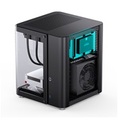 Корпус JONSBO TK-1 2.0 Black, TG (aquarium), mini-ITX, mATX, черный