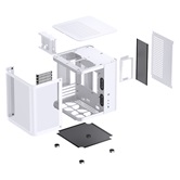 Корпус JONSBO TK-1 2.0 White, TG (aquarium), mini-ITX, mATX, белый